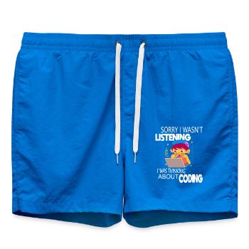 Coding Coder Programmer - Swim Trunks - cobalt blue - Front