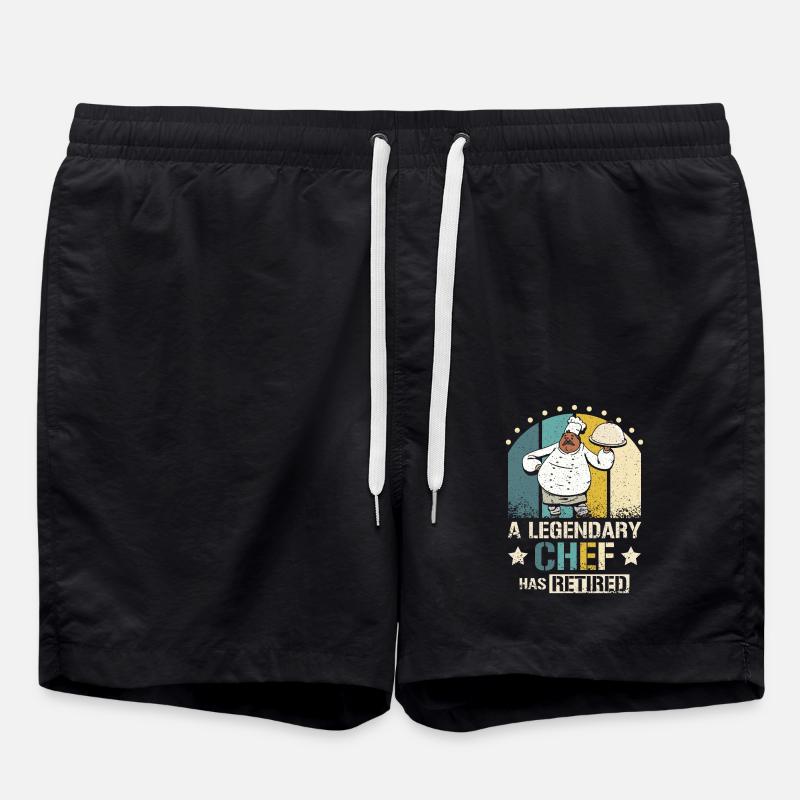 Retired chef - Swim Trunks - black