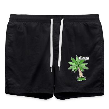 Bitte keine Werbung - Badeshorts - Schwarz - Vorne - AI Model Male 185 light (185cm)