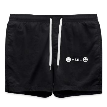 Sew - Swim Trunks - black - Front - AI Model Male 185 light (185cm)