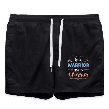Inspiration Citation Slogan Fighter - Short de bain - noir - Devant - AI Model Male 185 light (185cm)