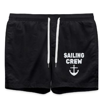 Sailing Sailing crew - Swim Trunks - black - Front - AI Model Male 185 light (185cm)