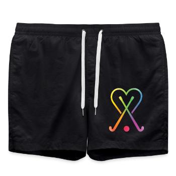 Hockey - Swim Trunks - black - Front - AI Model Male 185 light (185cm)