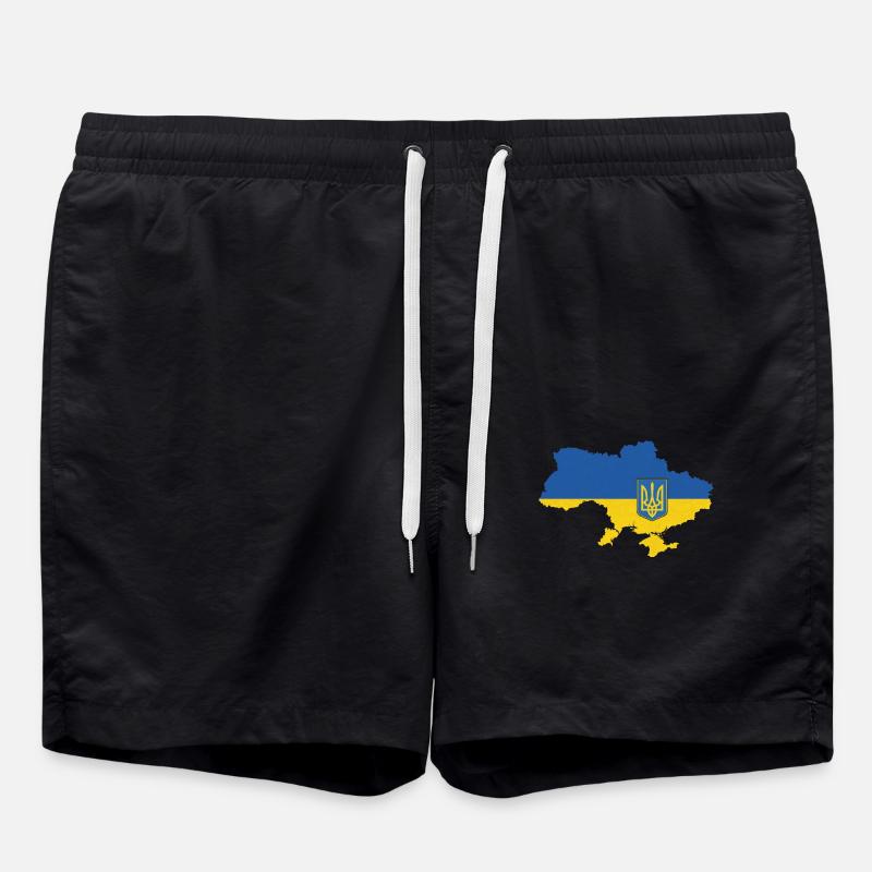 Ukraine - Swim Trunks - black