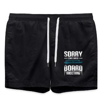 Sorry I can't I have a board meeting Sup - Badeshorts - Schwarz - Vorne - AI Model Male 185 light (185cm)