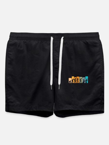 Evolution Rétro jésus jésus christ dieu - Short de bain - noir