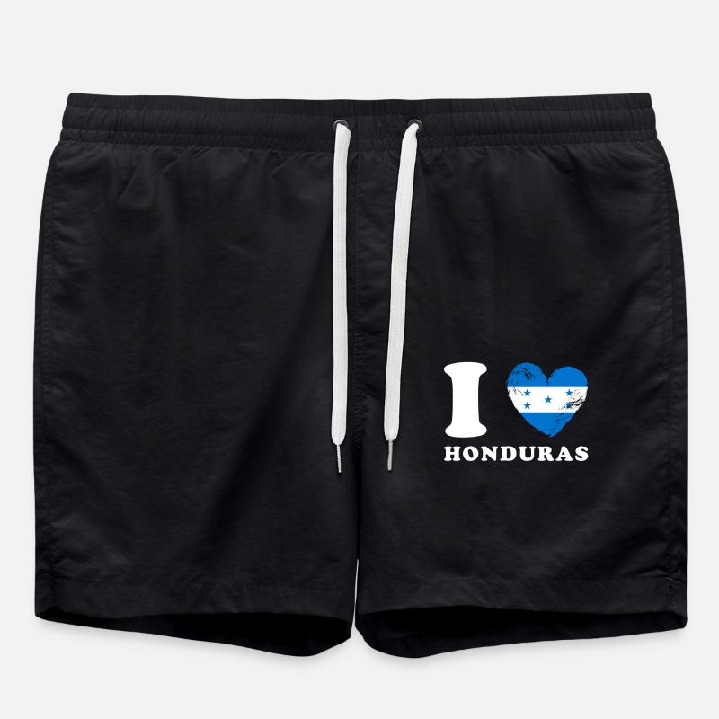Ich liebe Honduras - Badeshorts - Schwarz