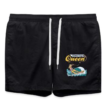 Kitesurfing Queen - Badeshorts - Schwarz - Vorne - AI Model Male 185 light (185cm)