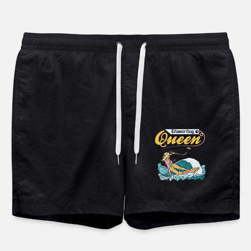 Kitesurfing Queen - Swim Trunks - black