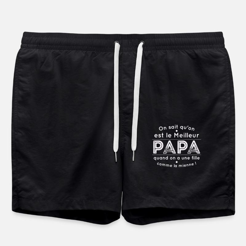 Meilleur Papa Quand On A Une Fille Comme La Mienne - Short de bain - noir