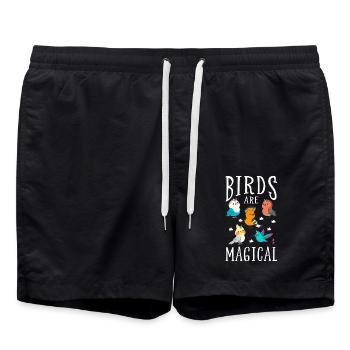 Oiseau - Short de bain - noir - Devant - AI Model Male 185 light (185cm)