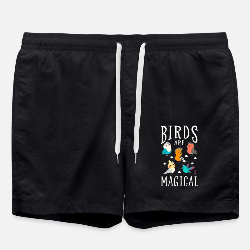 Vogel - Badeshorts - Schwarz