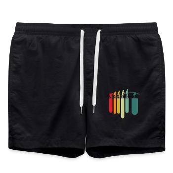 Gymnastik Evolution - Badeshorts - Schwarz - Vorne - AI Model Male 185 light (185cm)