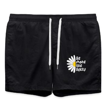 Citation amusante - Cadeau - Soyez plus comme Betty - Short de bain - noir - Devant - AI Model Male 185 light (185cm)