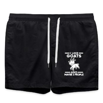 Chèvre Chèvre Buck - Short de bain - noir - Devant - AI Model Male 185 light (185cm)