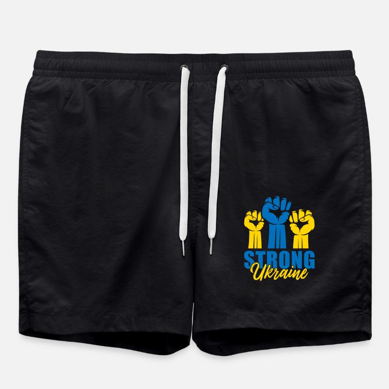 Ukraine forte Faust - Short de bain - noir