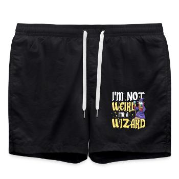 I'm Not Weird I'm A Wizard - Badeshorts - Schwarz - Vorne - AI Model Male 185 light (185cm)