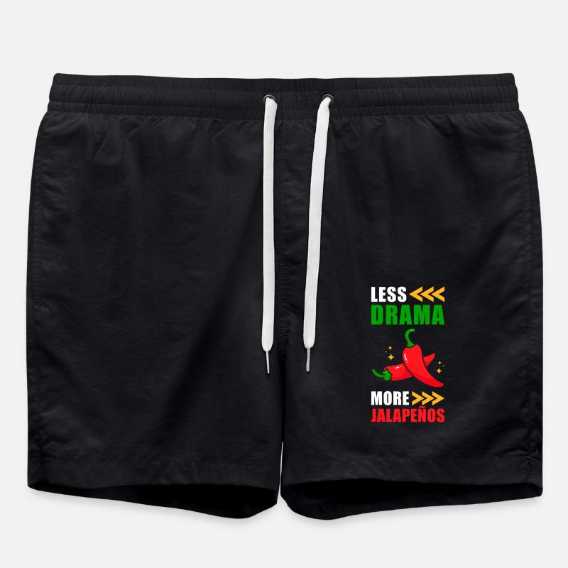 Jalapenos - Badeshorts - Schwarz