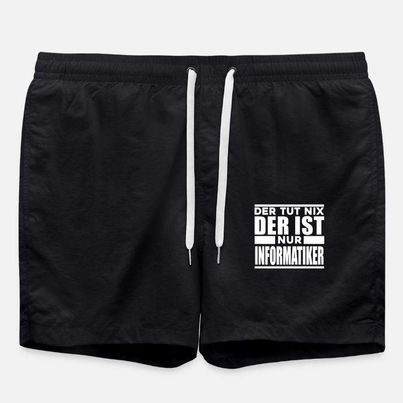 Informatiker - Badeshorts - Schwarz