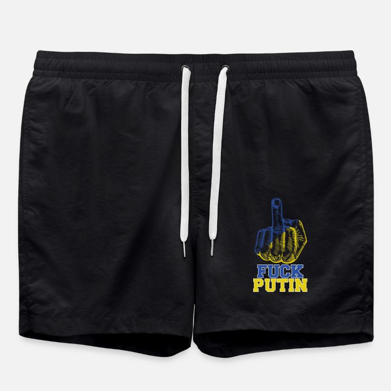 Fuck Putin - Swim Trunks - black
