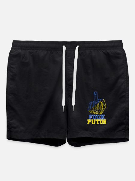 Fuck Poutine - Short de bain - noir
