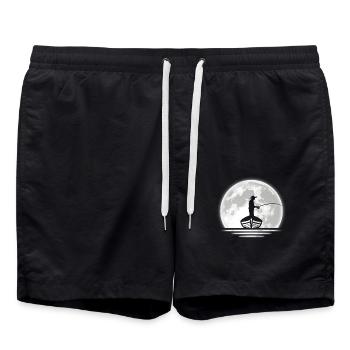 Angler - Badeshorts - Schwarz - Vorne - AI Model Male 185 light (185cm)
