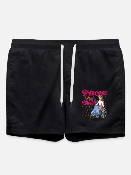 Princess on wheels - Badeshorts - Schwarz