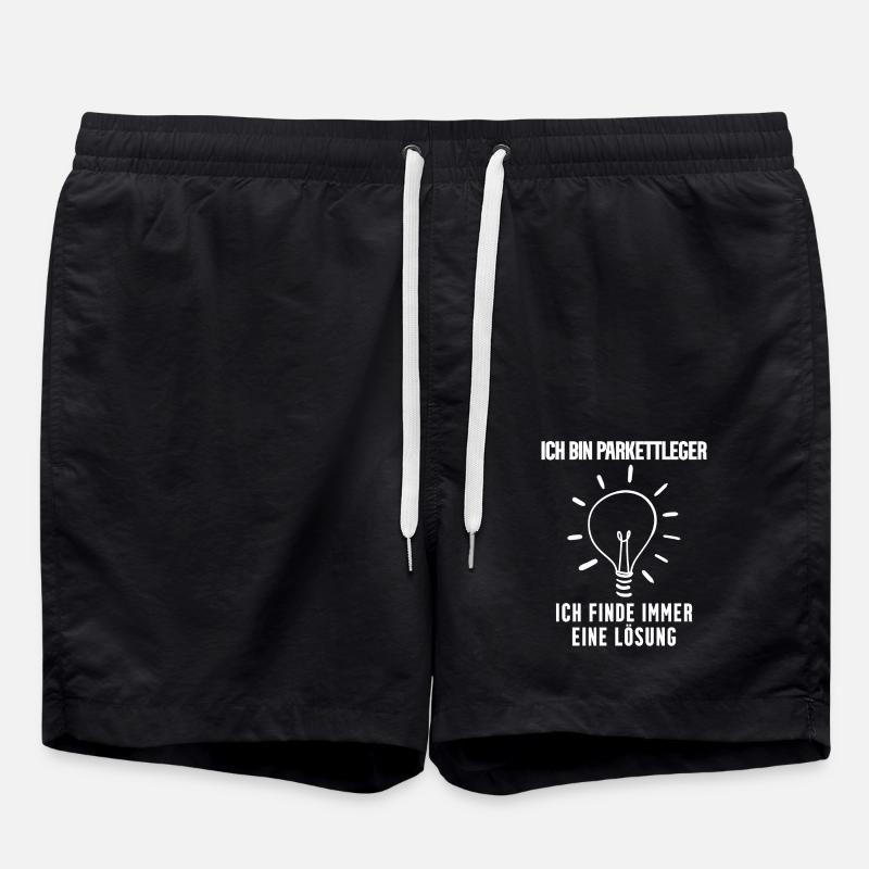 Parkettleger - Badeshorts - Schwarz