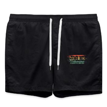 Tumbling en disant drôle - Short de bain - noir - Devant - AI Model Male 185 light (185cm)