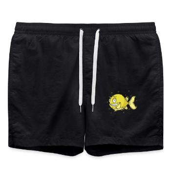 Cowfish Longhorn Suitcase Aquarium - Swim Trunks - black - Front - AI Model Male 185 light (185cm)