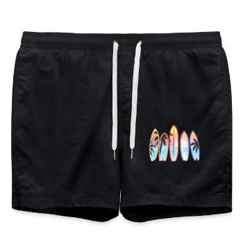 Surfbretter Beach Graphic Surfboarding Surfboarder - Badeshorts - Schwarz - Vorne - AI Model Male 185 light (185cm)