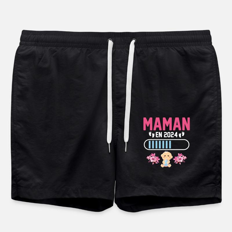Maman En 2024 - Short de bain - noir