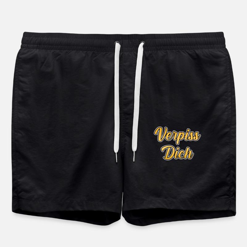 Verpiss Dich - Badeshorts - Schwarz