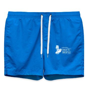 Latin saying - Salvete Discipuli - Swim Trunks - cobalt blue - Front