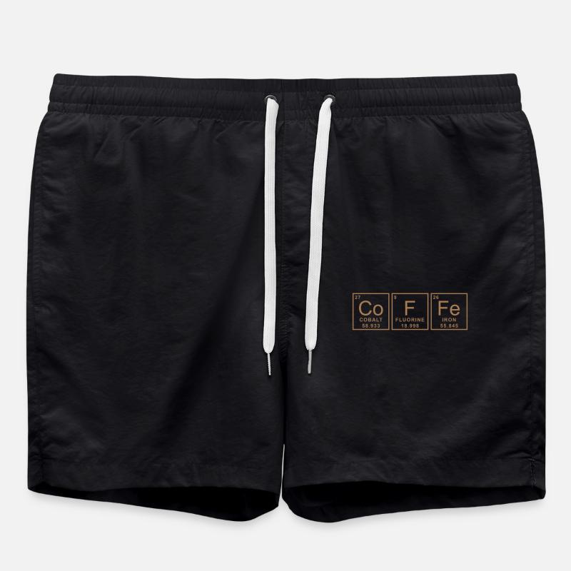 Periodensystem Kaffee - Badeshorts - Schwarz