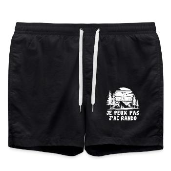 J'peux Pas J'ai Rando - Short de bain - noir - Devant - AI Model Male 185 light (185cm)