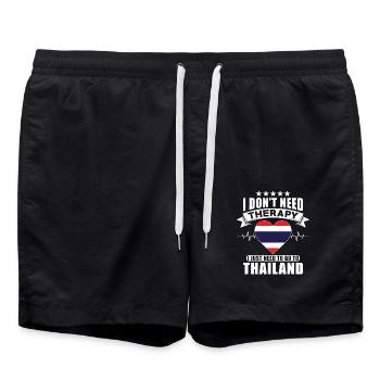 Thaïlande Je n’ai pas besoin de thérapie - Short de bain - noir - Devant - AI Model Male 185 light (185cm)