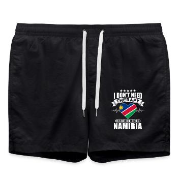 Namibie Je n’ai pas besoin de thérapie - Short de bain - noir - Devant - AI Model Male 185 light (185cm)