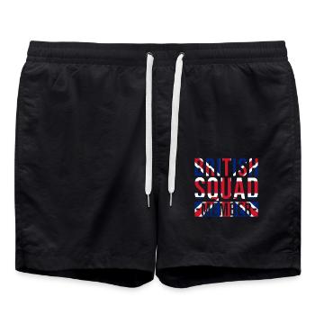 Membres de l’escouade britannique - Short de bain - noir - Devant - AI Model Male 185 light (185cm)