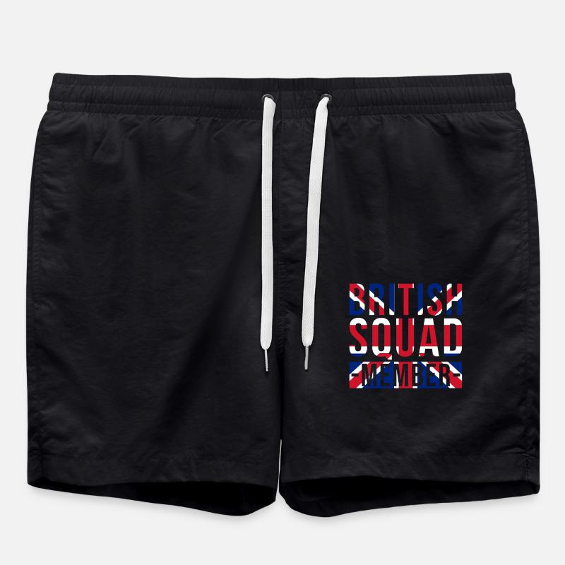 British Squad Members - Swim Trunks - black
