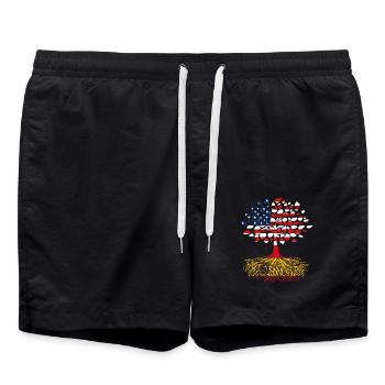 Américains d’origine espagnole - Short de bain - noir - Devant - AI Model Male 185 light (185cm)