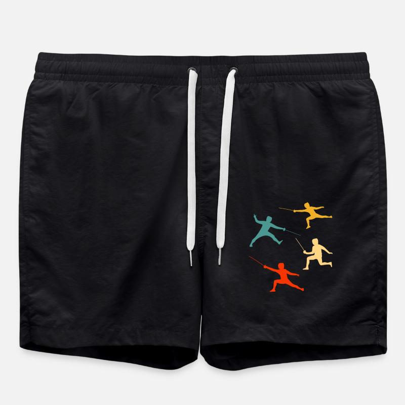 Escrime - Short de bain - noir