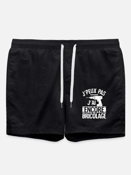 Je Peux Pas J'ai Encore Bricolage Cadeau Bricoleur - Short de bain - noir