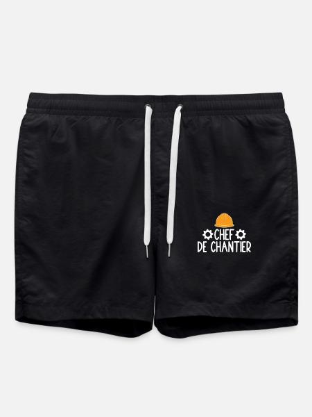 Chef De Chantier - Short de bain - noir