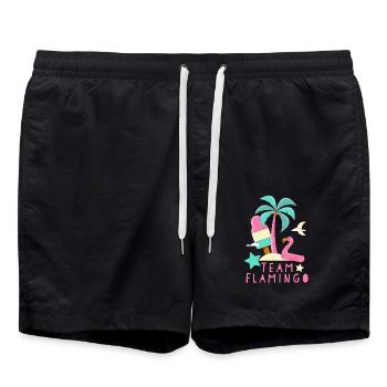 Équipe Flamingo - Short de bain - noir - Devant - AI Model Male 185 light (185cm)