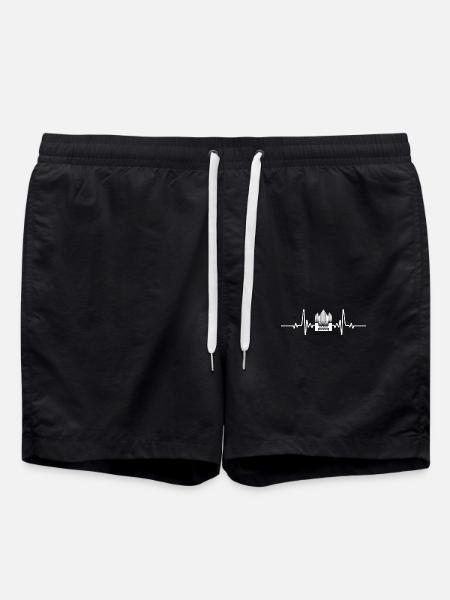 Organherzfrequenz - Badeshorts - Schwarz