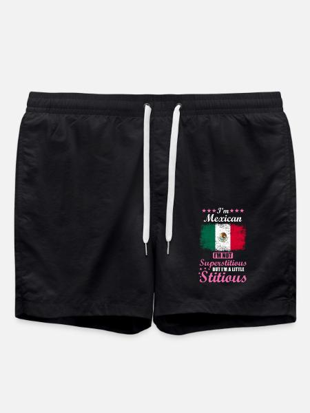 Mexican Gift Funny Saying Mexico - Swim Trunks - black