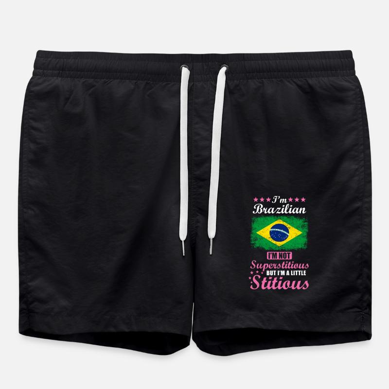 Cadeau brésilien drôle disant Brésil - Short de bain - noir