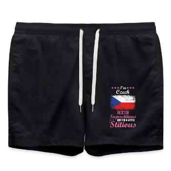 Tchèque Mme Superstitious Stitious - Short de bain - noir - Devant - AI Model Male 185 light (185cm)