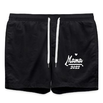 Mama 2022 - Badeshorts - Schwarz - Vorne - AI Model Male 185 light (185cm)